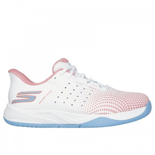 Skechers Viper Court Reload Scarpe da donna rosa bianche