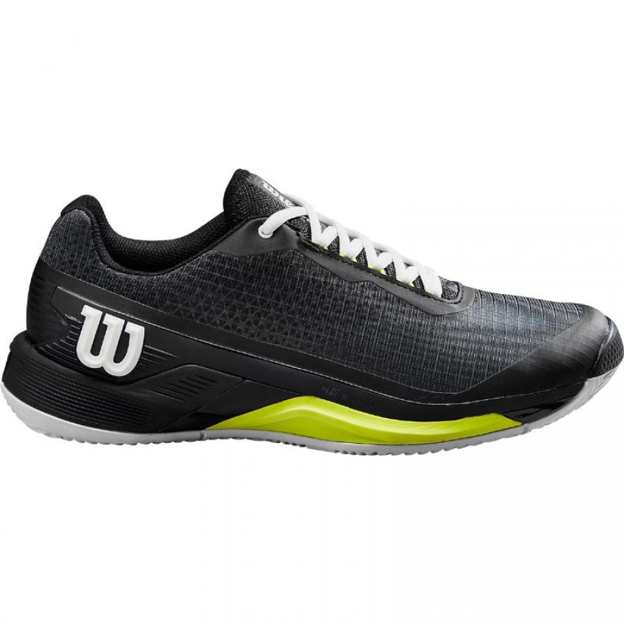 Scarpe Wilson Rush Pro 4.0 Terra Battuta Nero Bianco Giallo  Offerta + Economico