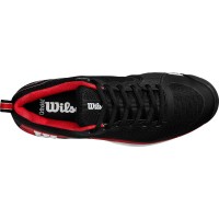 Wilson Rush Pro 4.5 Clay Nero Rosso Bianco Sneakers  Offerta + Economico
