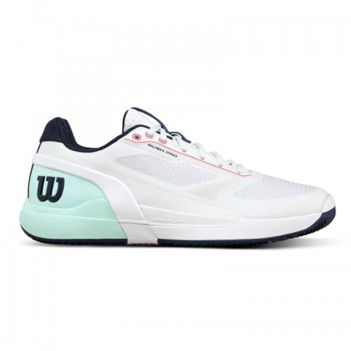 Scarpe Acquamarina Wilson Rush Pro 5 Clay White