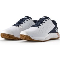 Wilson Rush Pro Ace Clay Bianco Sneakers Blu Navy  Offerta + Economico