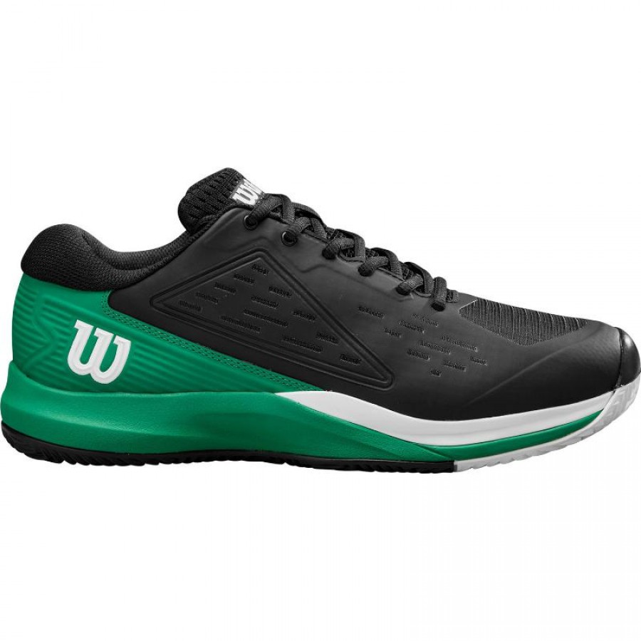 Wilson Rush Pro Ace Clay Nero Verde Bianco Sneakers  Offerta + Economico