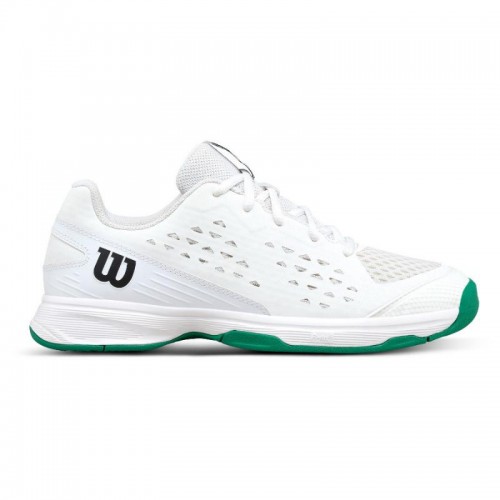 Wilson Rush Pro L White Green Junior Sneakers