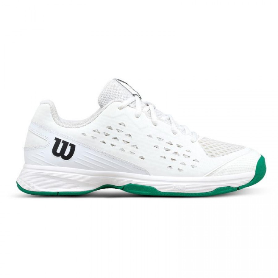 Wilson Rush Pro L White Green Junior Sneakers
